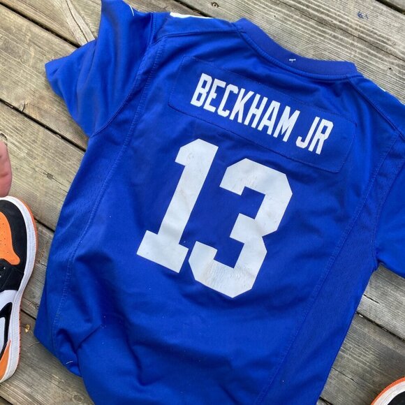 Nike NFL Odell Beckham Jr Football Jersey XL 18/20 Blue - Picture 2 of 7